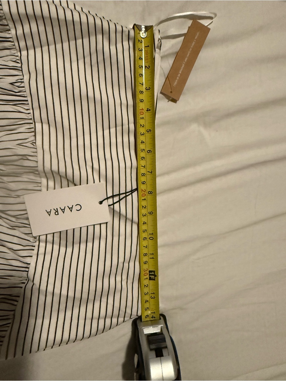 Few moda vashti Staud factory made Beige and brown Striped Maxi Skirt - Picture 7 of 8